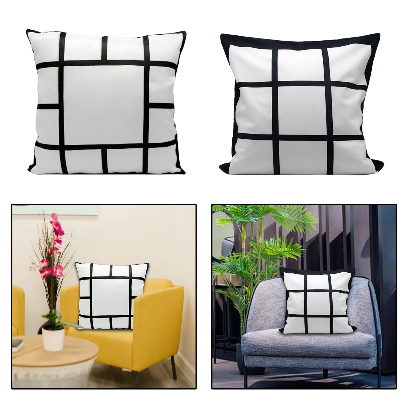 승화 블랭크 패널 케이스, 소파 스로우 쿠션 커버, 침대 쿠션 커버, 홈 데코레이션, 40x40cm