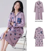 Maternity Nursing Nightdress Loose Breastfeeding Sleepwear Clothing for Pregnant Women Monthly Wear Pregnancy Home Hospital Wear 2