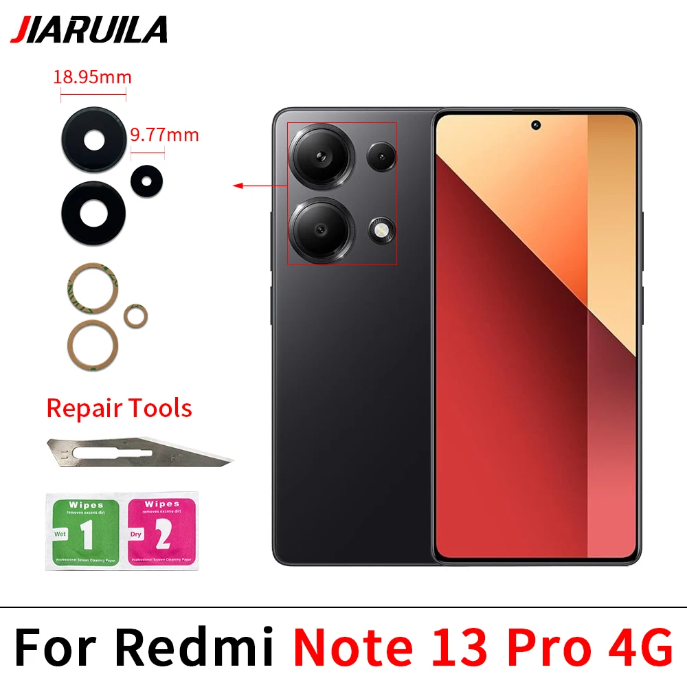 Premium Rear Back Camera Glass Lens Replacement with Adhesive