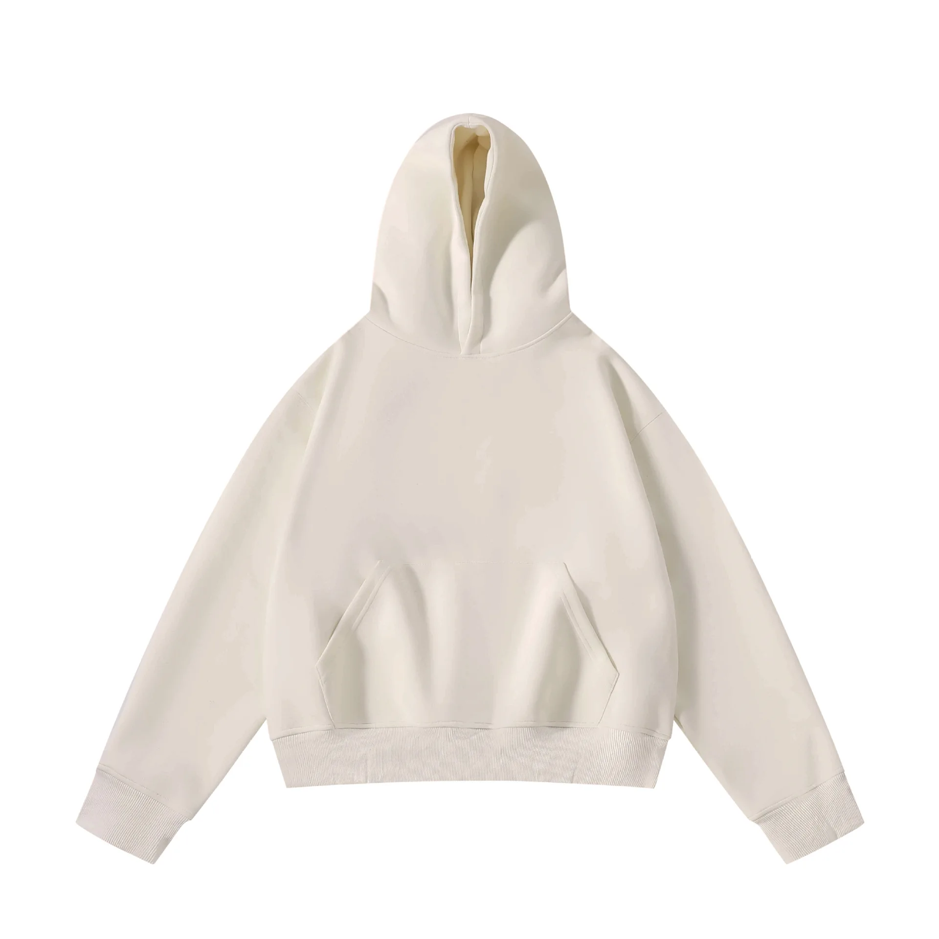MAQVOB Top Quality 450G Heavyweight EU US Size High Street Clean Fit Short Hooded For Men And Women Loose Thick Boxy Hoodie