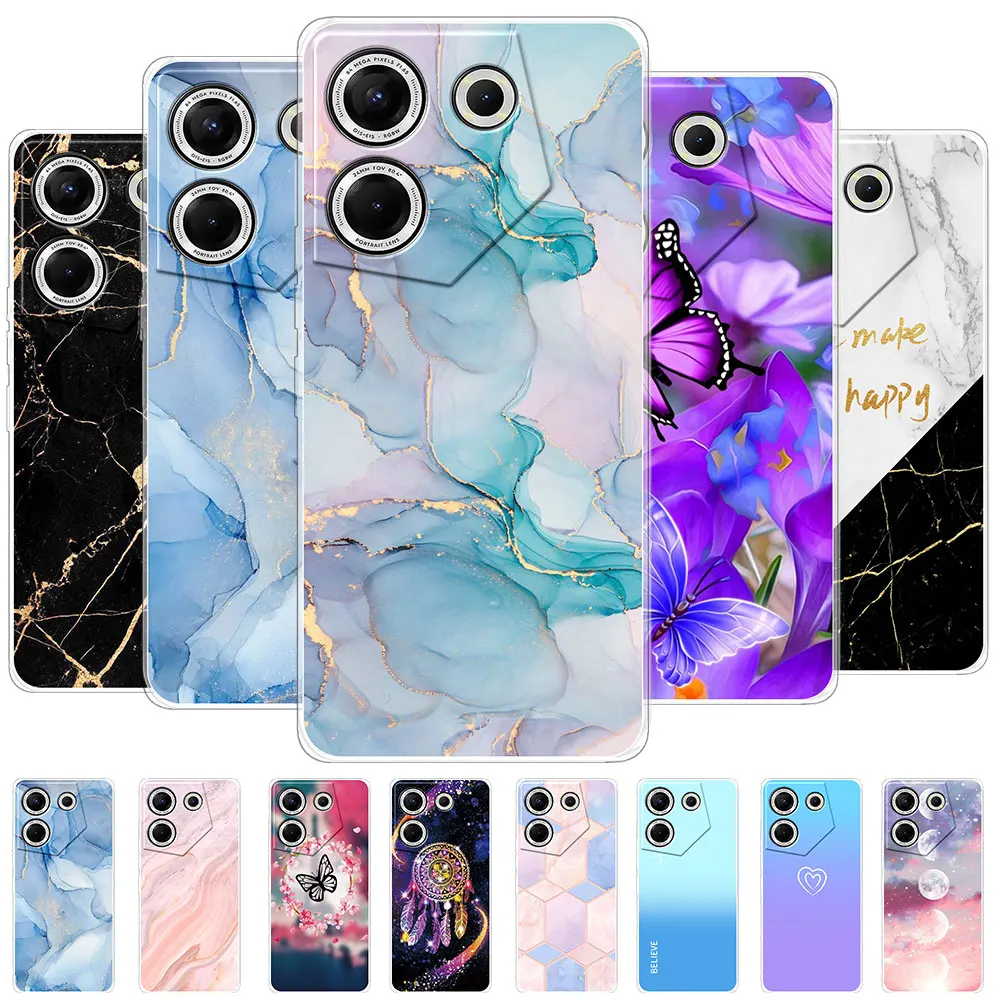 Per Tecno Camon 20 Pro 5G Custodia Cover Posteriore In Silicone Morbido Trasparente Coque Per Tecno Camon 20 Custodia Per Telefono Per Tecno Camon 20 