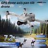 Professional drone ae60 with 8k hd camera 3 axis gimbal aerial photography 20km, avoids obstacles airdrop, led screen fpv drones