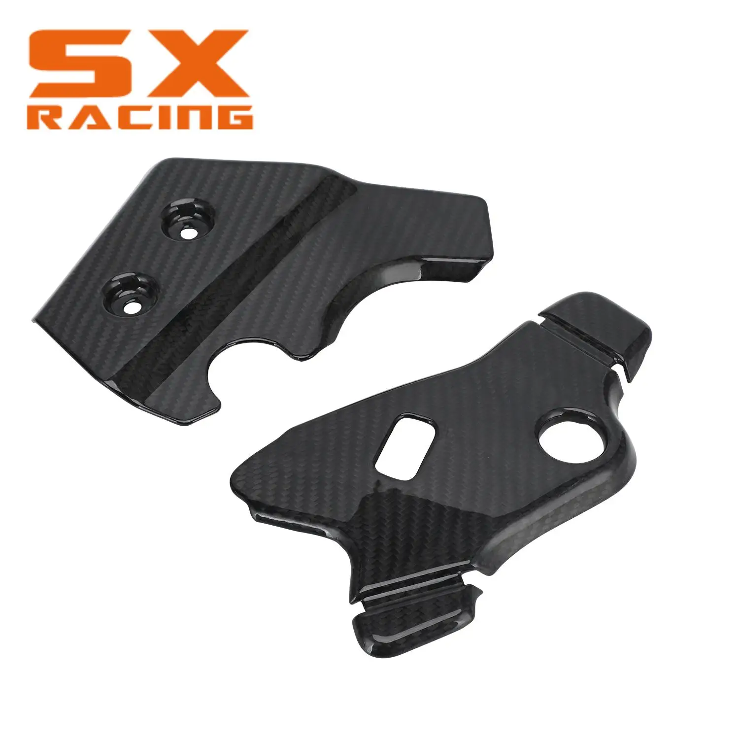

Funparts Carbon Fibre Frame Protection Guard Crash Pad Protector For Kawasaki KLX150S 2009-2013 KLX125 D-TRACKER125 2010-2016