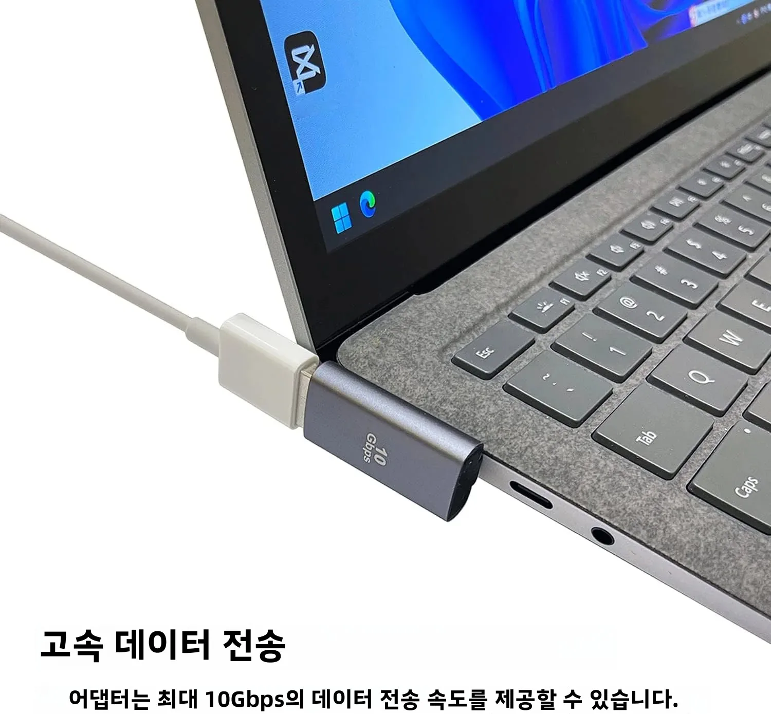 USB 3.0 직각 어댑터, USB A 남성-여성 중간 굽힘 연장 어댑터, 노트북, PC용 10Gbps 고속 데이터 전송