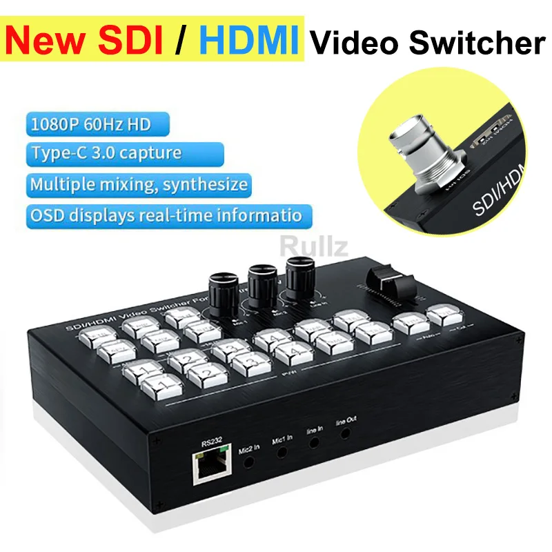 【ポイント10倍】 Video HDMI SDI 1080p60 Switcher Streaming Live Camera Multi その他