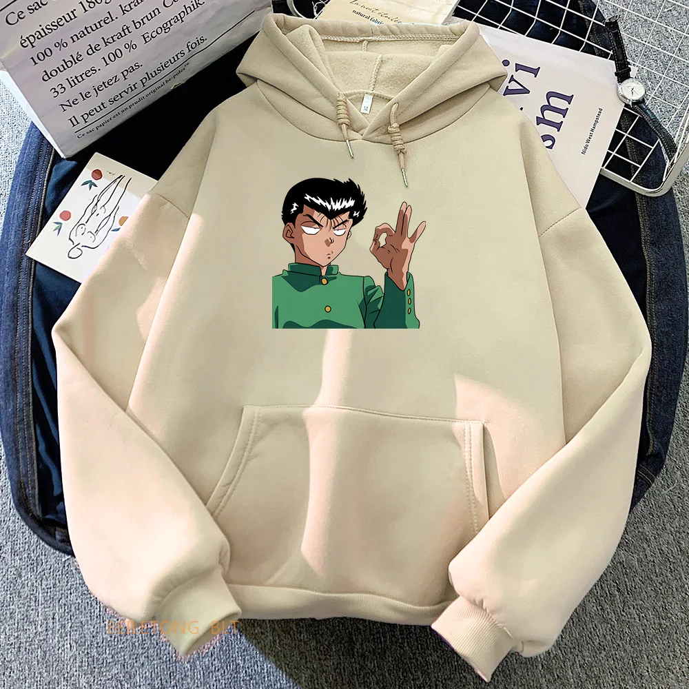 

Yu Yu Hakusho Yuusuke Urameshi Sweatshirt Women Casual Hoodie Manga Graphic Pullovers Anime Photo Booth Clothes Slight Strech