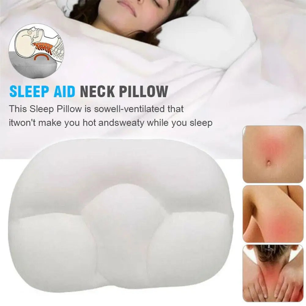 

All-round Cloud Pillow Multifunctional Egg Sleep Pillow Solid Color Super Soft Pillow For Neck Home Textiles Dropshipping