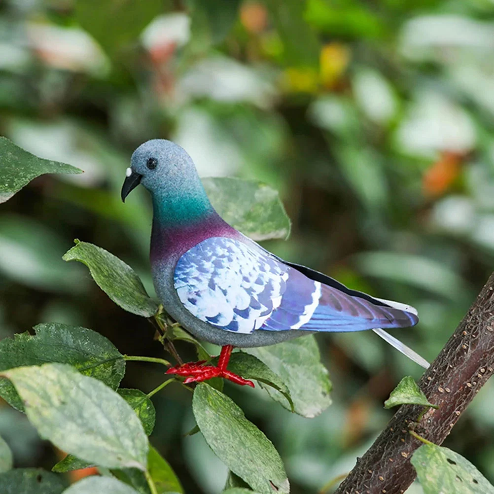 

Simulation Foam Pigeon Model Mini Artificial Pigeon Fake Dove Figurine Realistic Dove Ornament Statue Home Garden