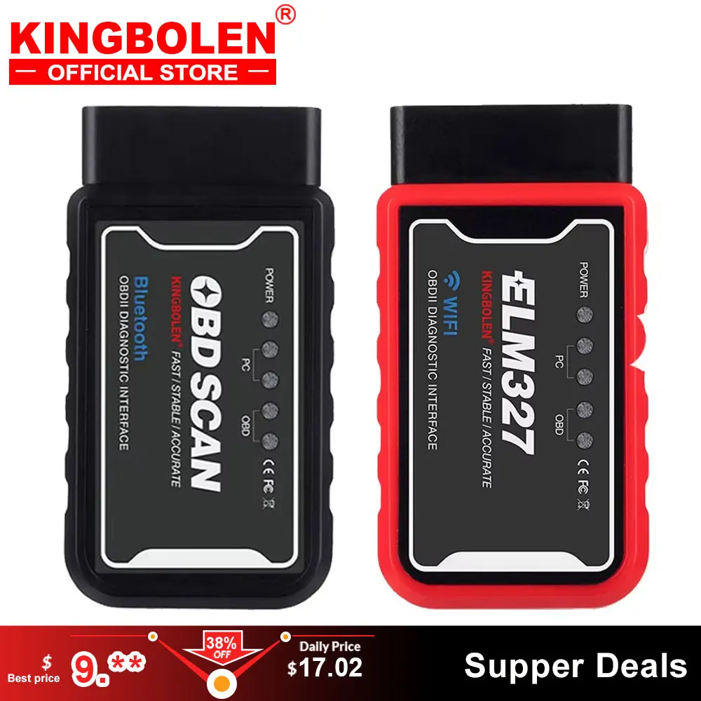 Universal Bluetooth WiFi Car Diagnostic Tool with ELM327 Chip