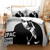 2 PAC Bedding Set Single Twin Full Queen King Size Bed Set Aldult Kid Bedroom Duvetcover Sets 3D Print Tupac Amaru Shakur 2022 1