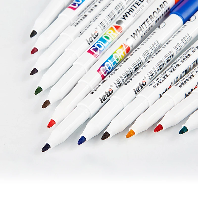 12/24Color Whiteboard Marker Erasable Water based Non Toxic Drawing For Children DIY Painting