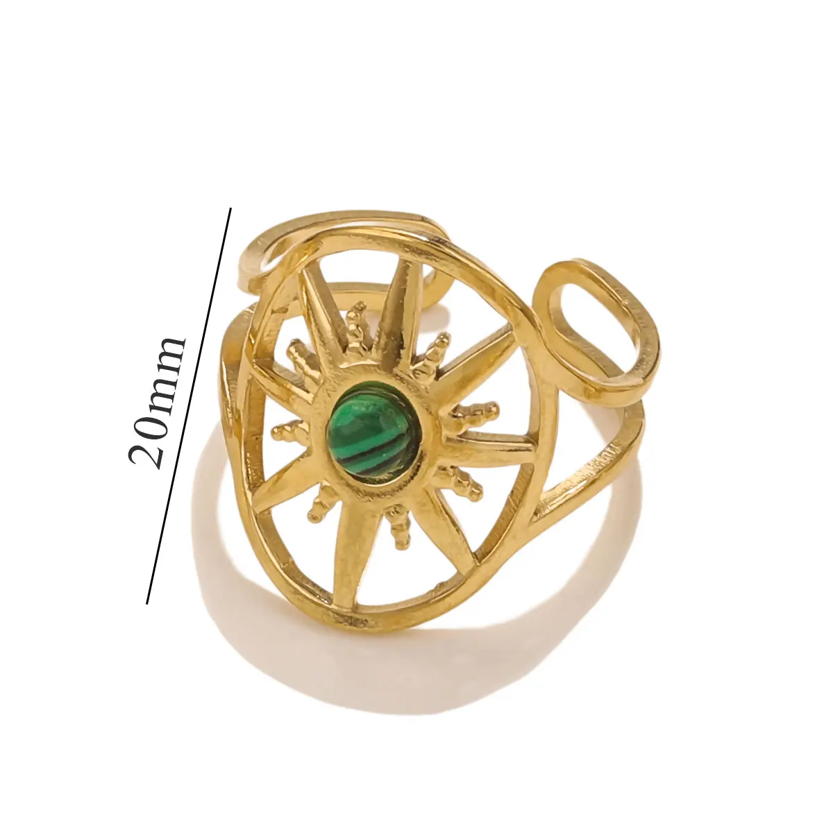 Turquoise Irregular Adjustable Rings - Trendy Fashion Jewelry