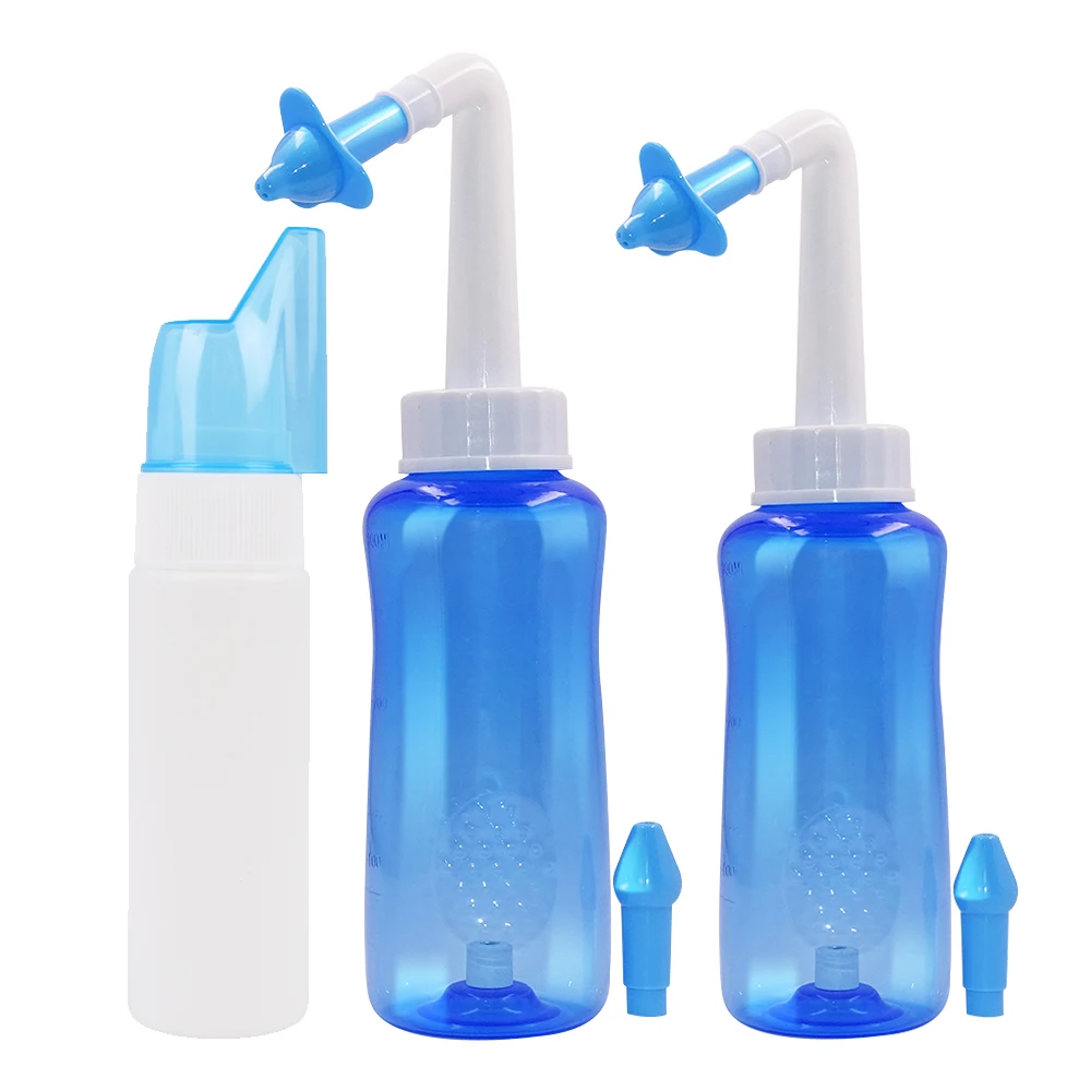 Nose Treatment Nose Wash Cleaner Nose Cleaner Neti Pot Nasal Wash Bottle Sprayer Nosal Sinus Rinse 500/300/70ML Nose Protector Avoid Allergic Rhinitis Treatment