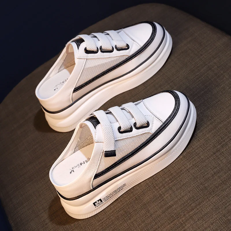 2023Style Ladies Platform Sneakers Outdoor Breathable Mesh Wedges Comfortable And Fashionable Medium strength