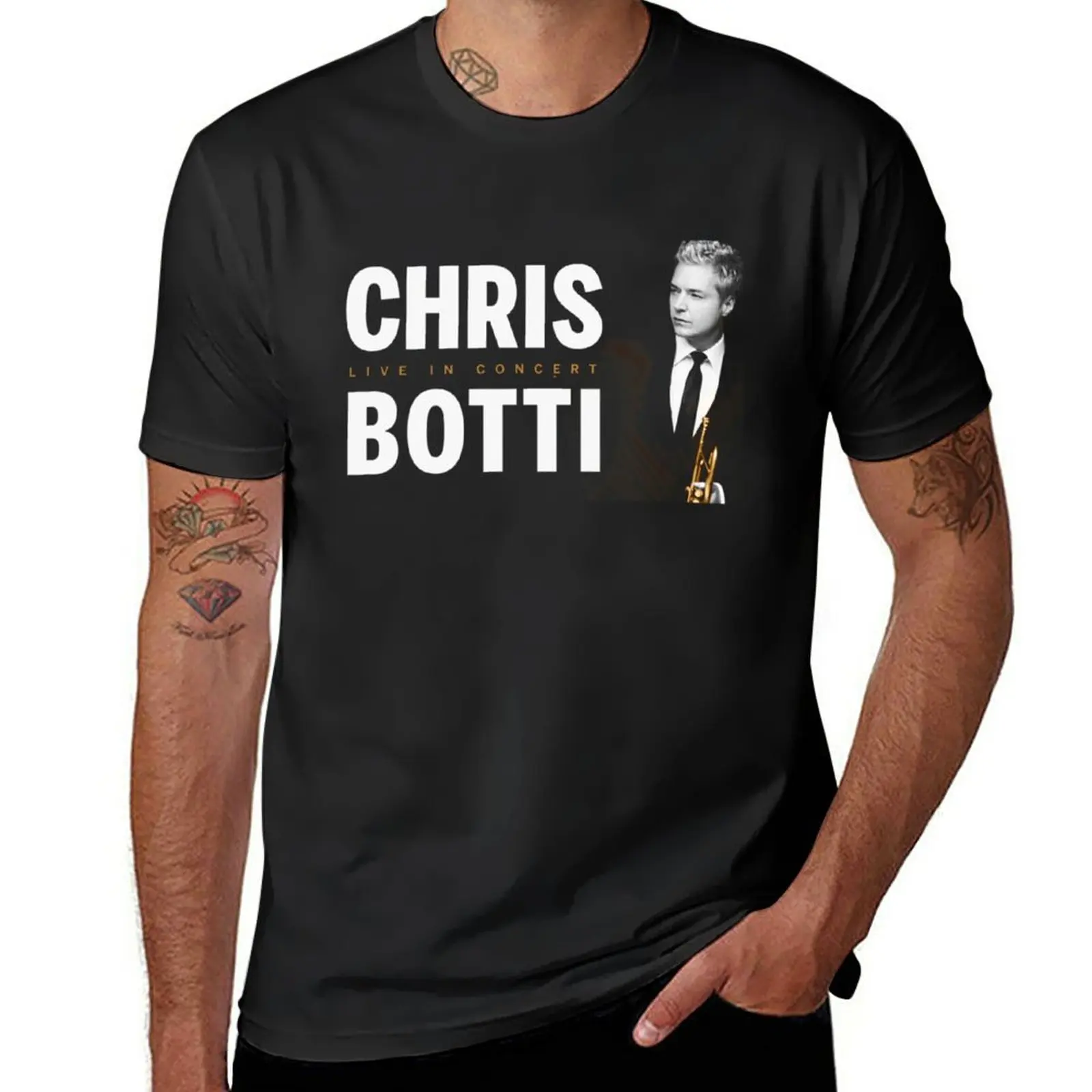 

CHRIS BOTTI TOUR 2021 T-Shirt vintage clothes hippie clothes mens plain t shirts