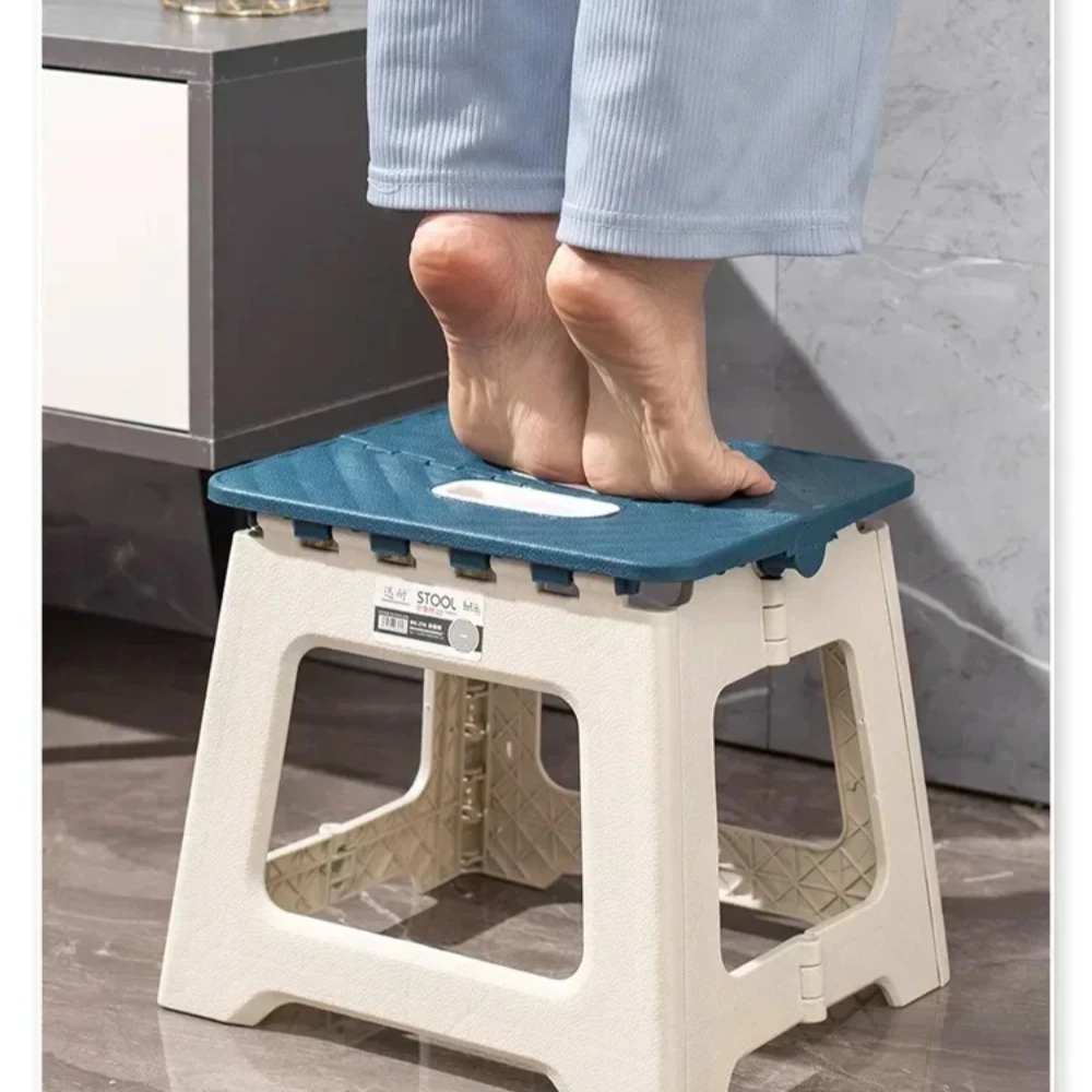 Portable Folding Stool Thickened Plastic Saddle Chair Adult Children for Outdoor Picnic Camping Fishing Chair Train Mat Stool