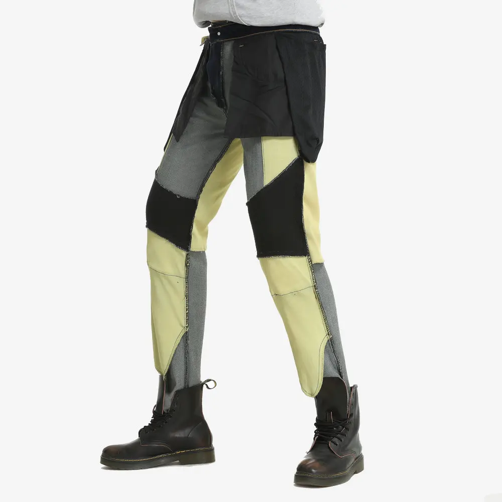 새로운 오토바이 라이딩 진 남성용 오토바이 바지 내구성 및 충격 방지 보호 장비가 있는 모토 진