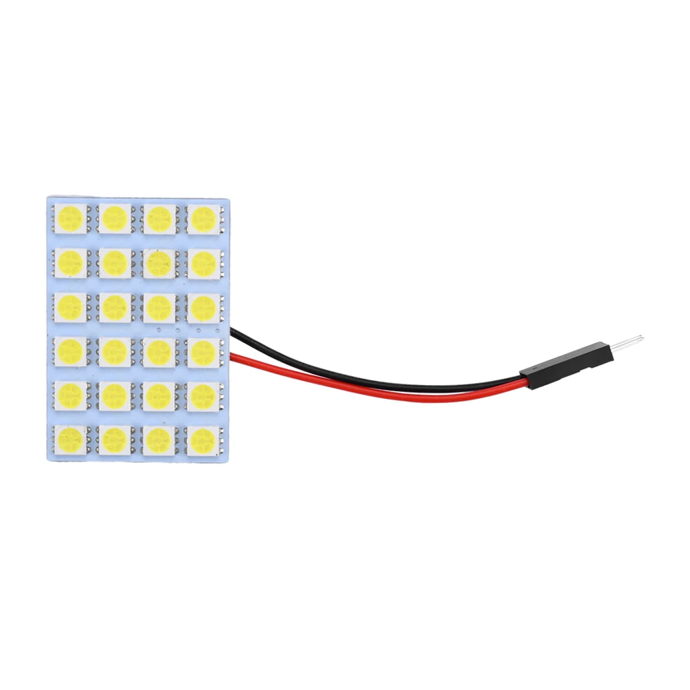 T10 5050 LED Interior Panel Car White Light Reading Lamp Universal Car Trunk Roof Dome Bulb 6 9 12 24 SMD Lights DC 12V 5