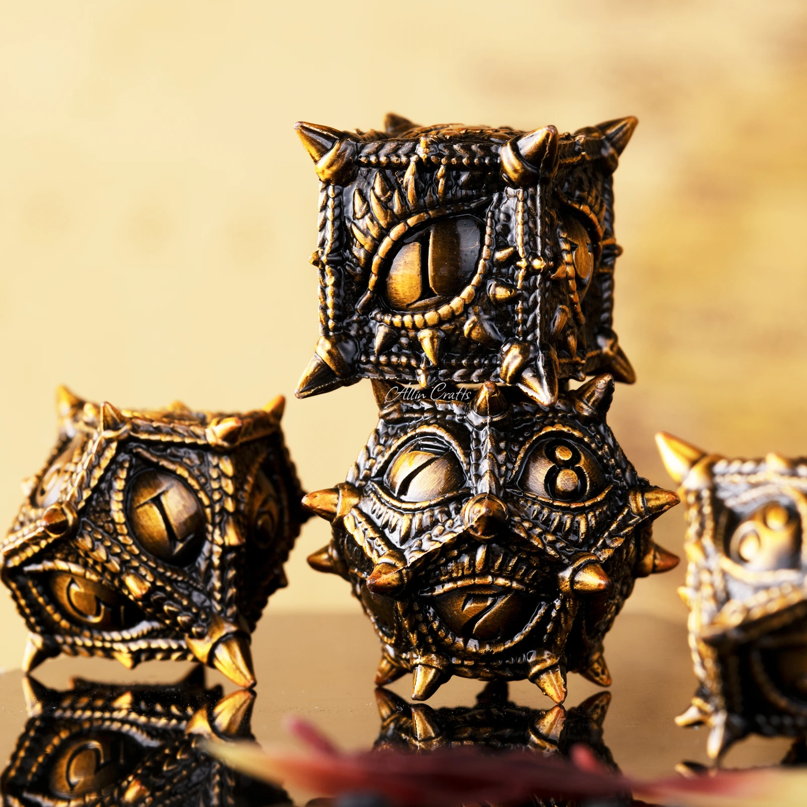 

Набор металлических костей D & D для подземей и драконов, 7 шт., подарочный набор многогранных костей для ролевых игр, для ролевых игр, для настольных игр