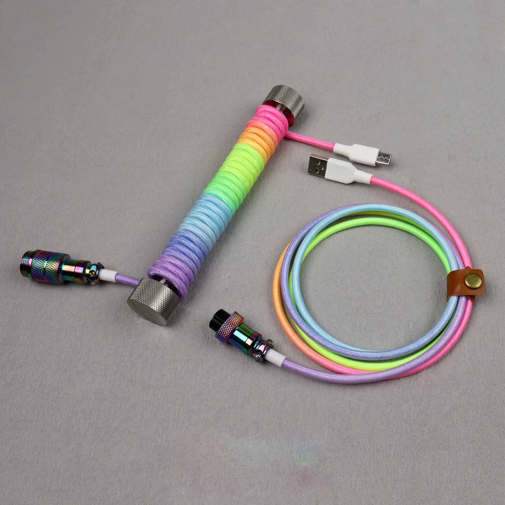 코일 키보드 케이블 보호 막대 코일 USB 유형 C 케이블 웨이트 로드 릴 스틱 케이블 정리함