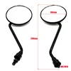 1pair Universal Motorcycle Rounded Side Back View Mirror Motorbike E-bike Scooter 10mm 8mm Rearview Mirrors 3