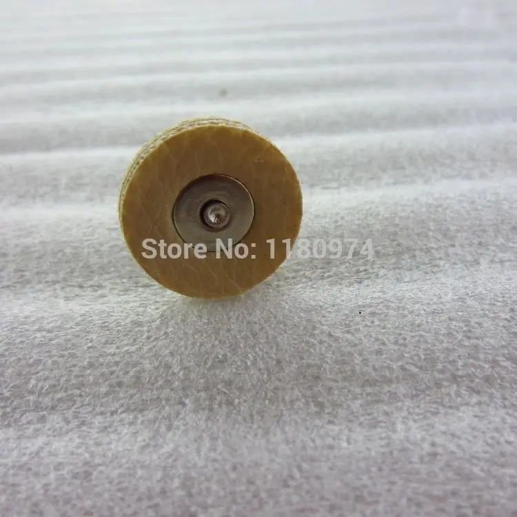 100pcs/pack Jewelry Dental Gold Silver Metal Burnishing Grinding Polishing Leather Wheel,mounted Finishing Rotary Tools