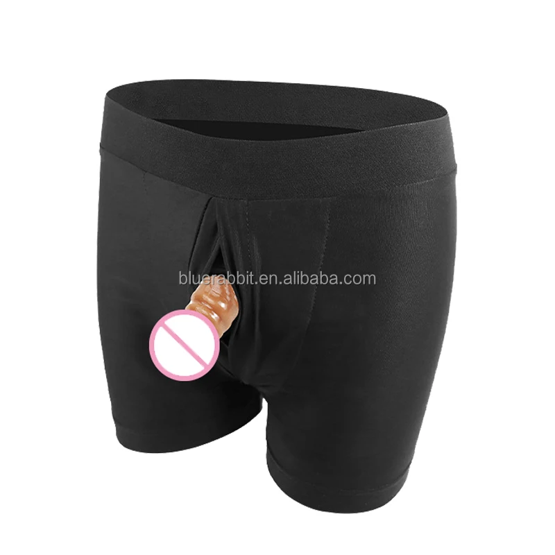 Concealed Boxer Harness Elastic Strap-on Dildo Packer Gear with Hidden O-Ring