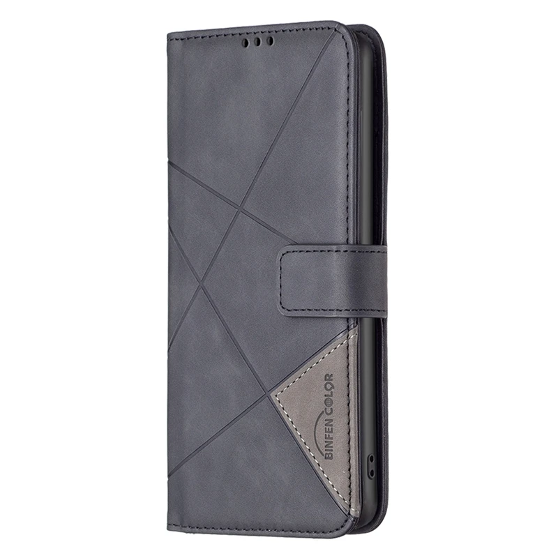 Stylish Solid Color Leather Wallet Phone Cover with Magnetic Closure