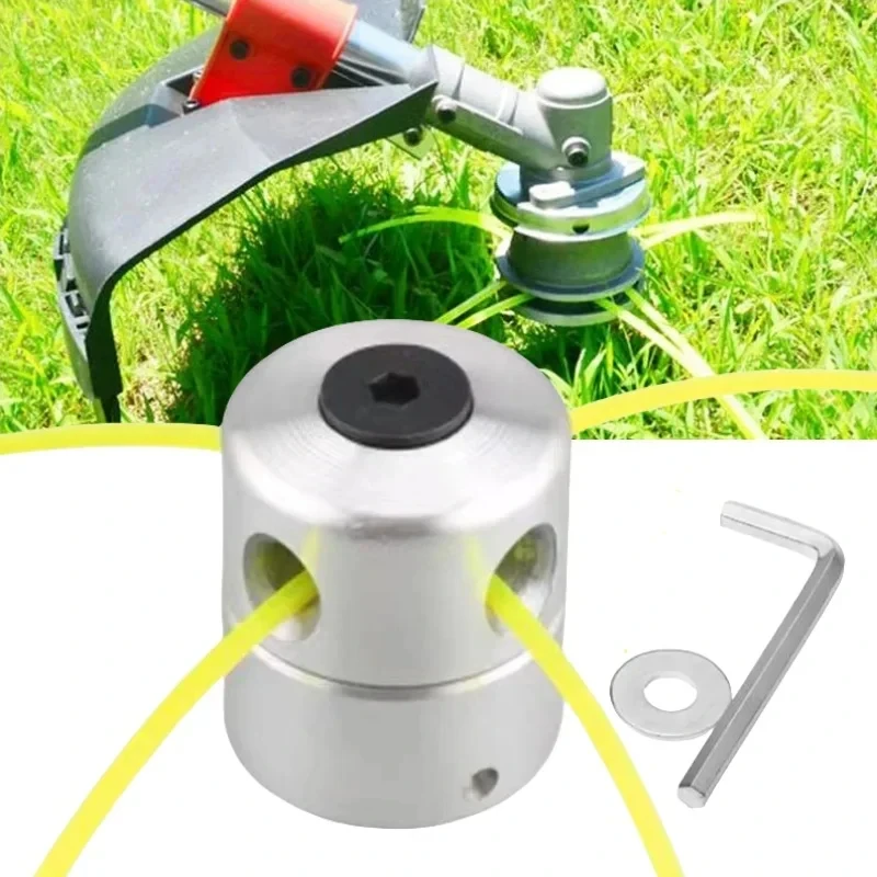 Aluminum Grass Trimmer Head 4 Line Brush Cutter Replacement Lawn Mower Strimmer Accessories