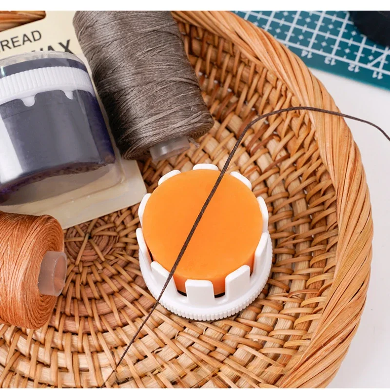 Thread Wax Tool Rotary Thread Wax Macaron Series With Cover