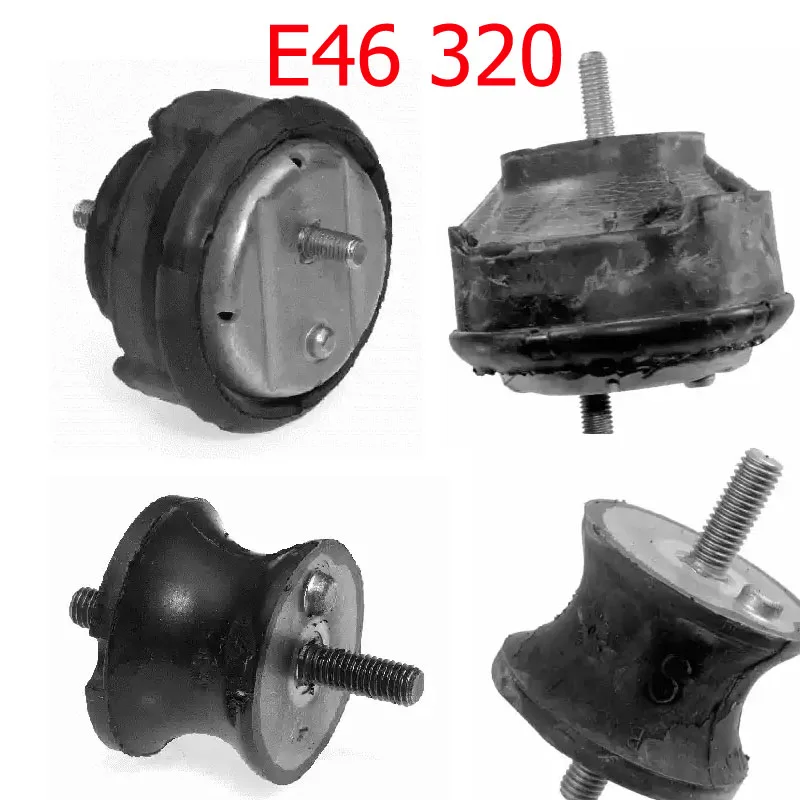 Engine Motor Transmission Mounts 4 PCS 22116779972 for BMW E36 E46 22116785583 22316799330