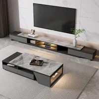 Tables basses en verre de marbre moderne Simple Salon Center Tables basses thé Poker Salon meubles de maison Stolik Kawowy FYCT 2