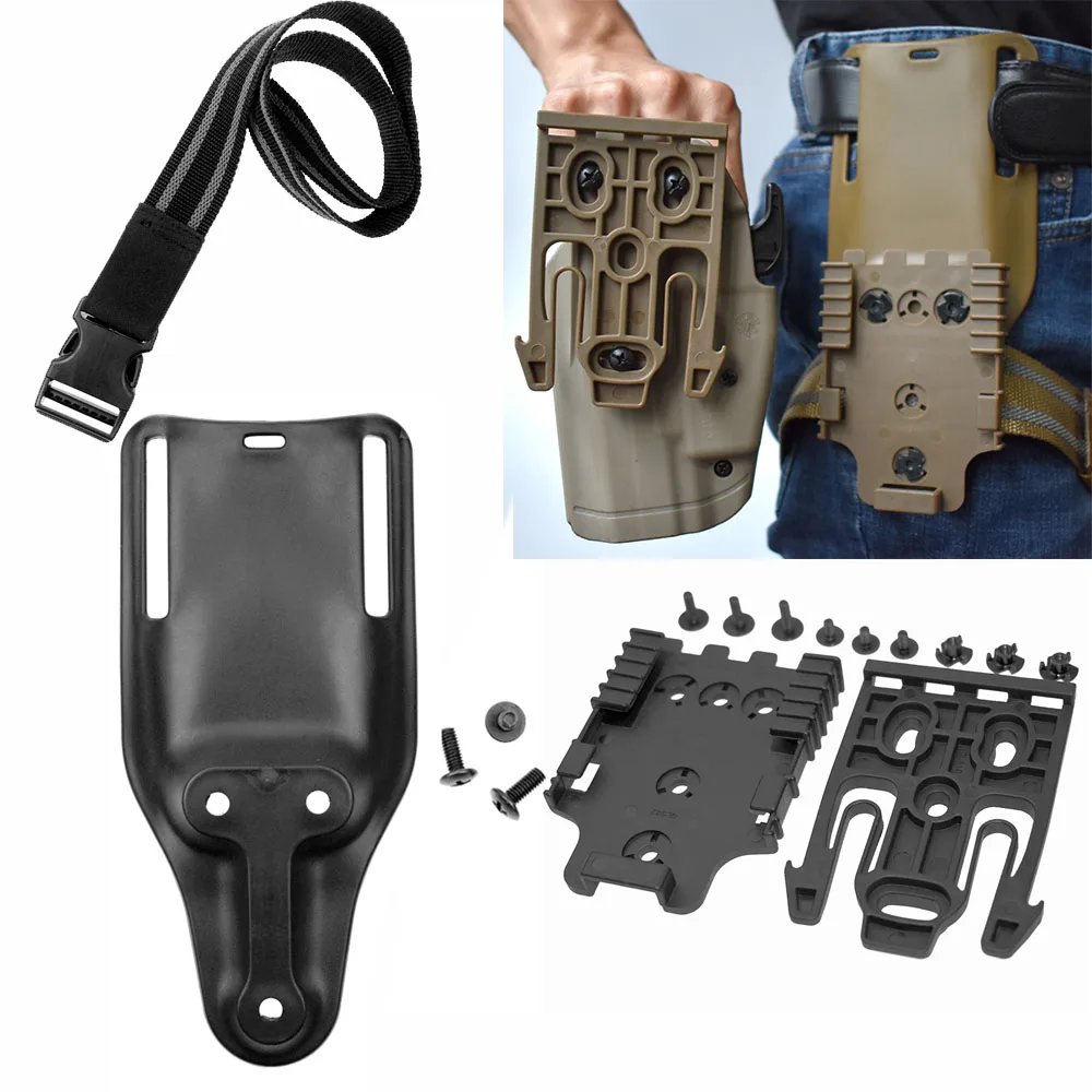 Tactical Drop Leg Band Strap Quick Locking System Right For Glock 17 M9