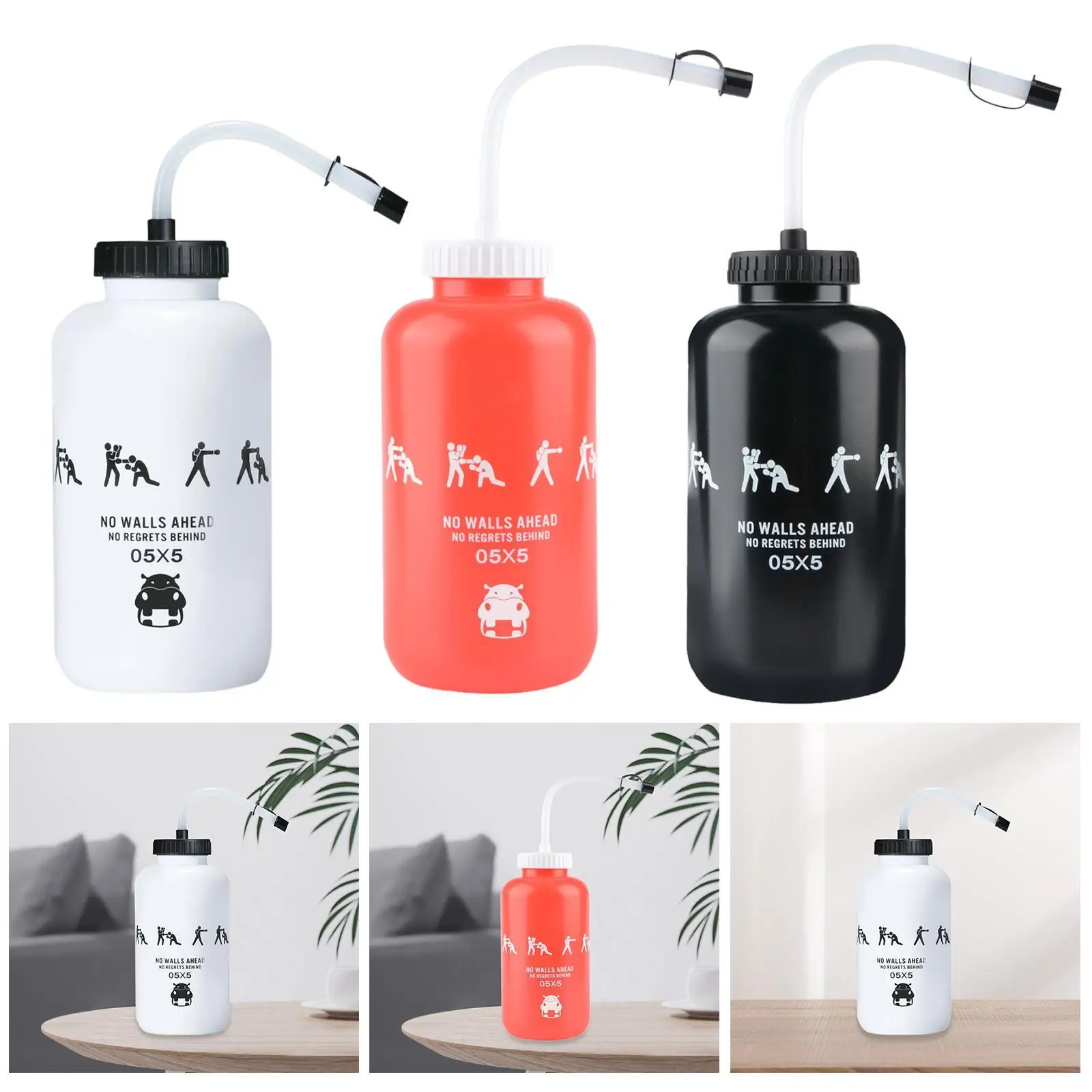 Water Bottle 1L Kettle Squeeze Bottle for Home Gym Outdoor Activities Boxing