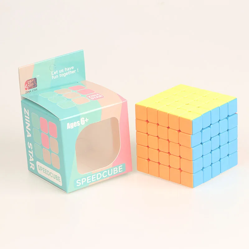 5x5x5 Cube Stickerless Stress Relief Puzzle Professional Education Smooth Speed cube Competition Children's Toy Gifts