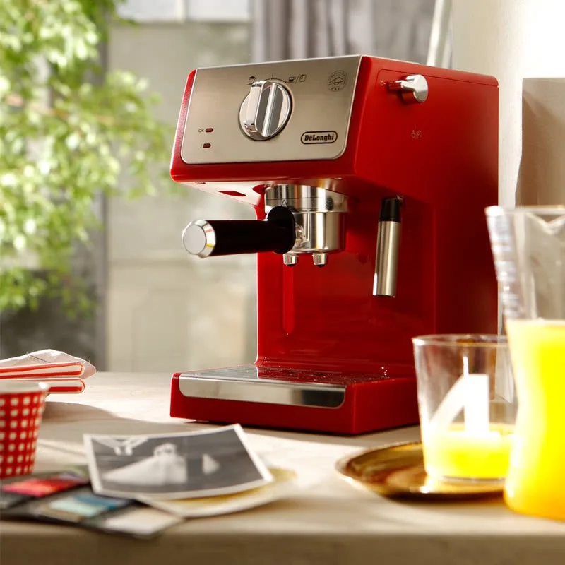 Delonghi 15Bar Caffettiera Elettrica Macchina Per Caffè Espresso Casa Piccola Semiautomatica A Vapore Ad Alta Pressione Schiuma Di Latte Ufficio Cappu