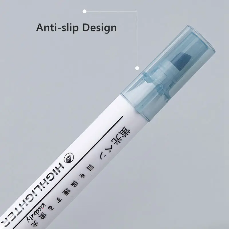 마카롱 카와이 컬러 하이라이터 펜, 레트로 모란디 아트 마커, 형광 펜, 저널 페인팅 문구, 6 개/세트