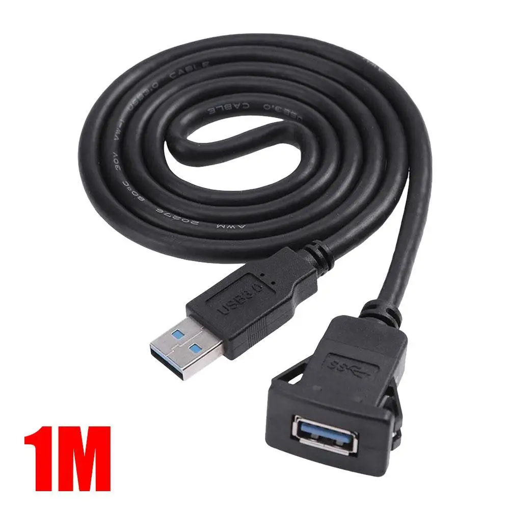 CarRVUSBSocketCabeUSB20AutoCarFlushMountExtensionCord