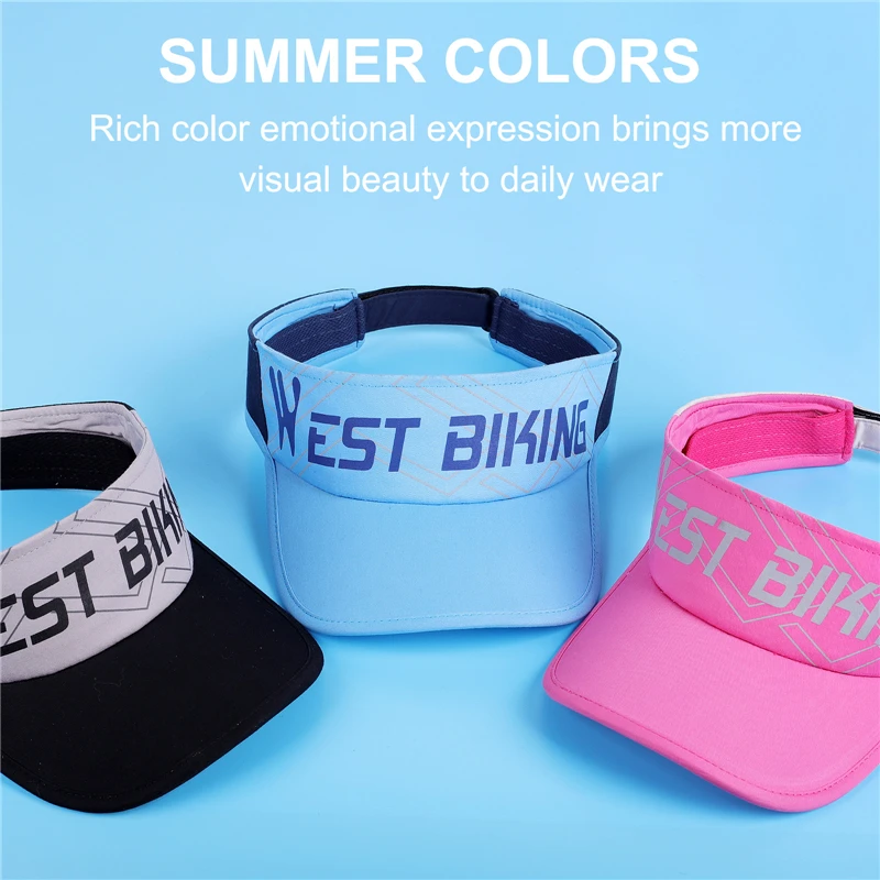 WEST BIKING Sport Caps Cycling Shading Cool Women's Men's Summer Hat For Outdoor Bicycle Running Jogging Baseball Golf Beach Hat