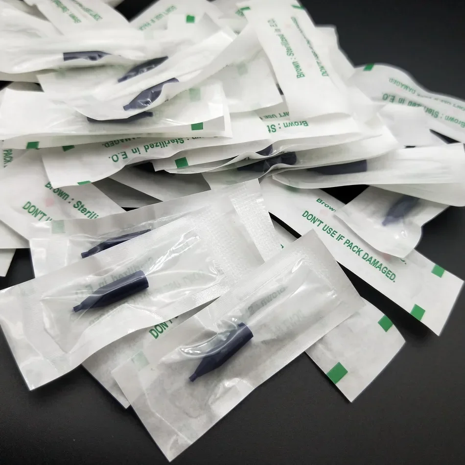 50pcs Individually Packaged Generic Hex Needle Caps 1R/2R/3R For Permanent Makeup Taiwan Sunshine/Gaintsun Tattoo Machine