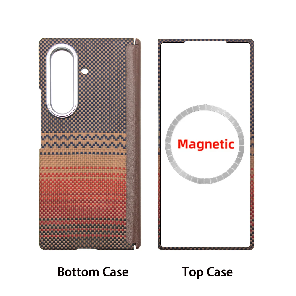 Sleek Carbon Fiber Magnetic Phone Case - Ultra-Thin Aramid Protection