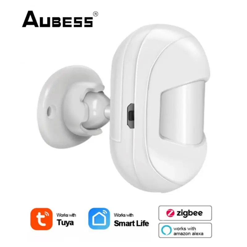 home panic button Tuya Zigbee Human Body Sensor Wireless Smart Body Movement Mini PIR Motion Sensor Use With Gateway Smart Life ring keypad flashing white Alarms & Sensors