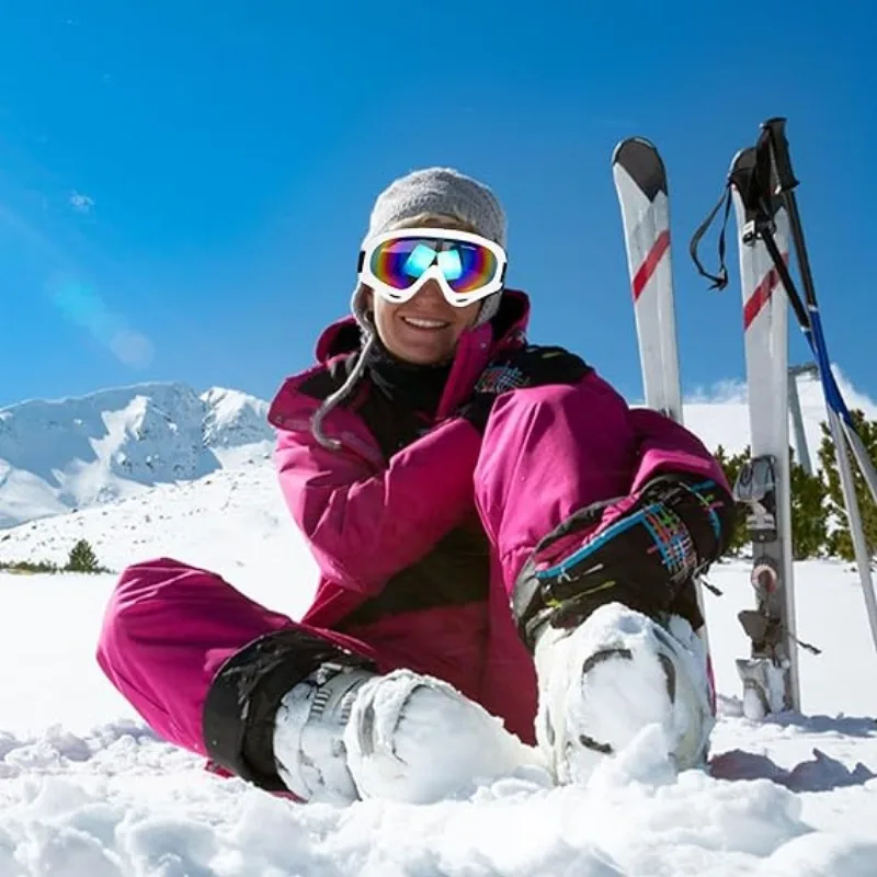 Outdoor Sport Ski Goggles Anti fog UV400 Protection Ski Mask Male Female Anti-Fog Big Face Snow Glasses Snowboard Skiing Eyewear 6