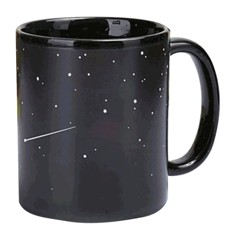 

Quality Ceramic Cups Changing Color Mug Milk Coffee Mugs Friends Gifts Student Breakfast Cup Star Solar System Mugs