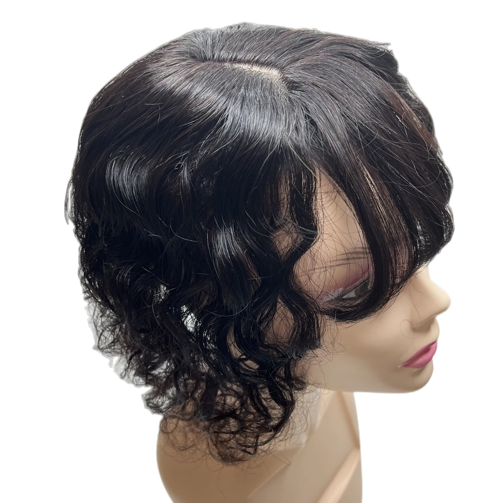 Womens Hair Toppers | Human Hair Topper Women | Clip Human Hair Topper -  Natural Curly - Aliexpress
