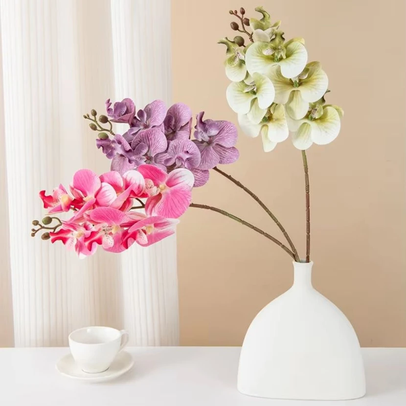 Artificial Flowers Silk Moth Orchid Festival Home Decor Bonsai Wedding Bridal Bouquet Outdoor Garden Garland Party Diy Gifts Box
