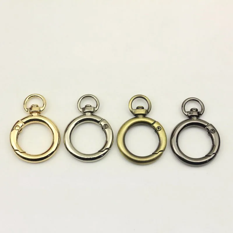 

20pcs 20mm 8-Shape Spring Ring Buckle Opening O Ring Keychain Webbing Strap Connector Hook Bag Hangers DIY Hardware Accessories