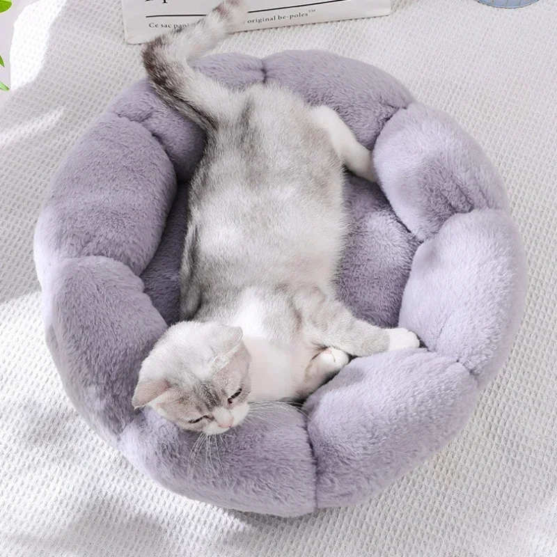 

Super Soft Cat Bed Washable Flower Cushion Self-Warming Sleeping Cushion Mat for Cat Four Season Universal Pet Bed Mascotas