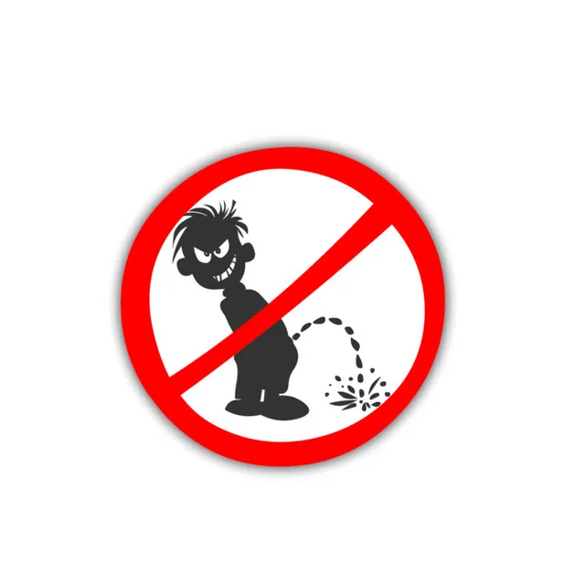 

İşemek yasaktır Car Sticker Sticker 18CM