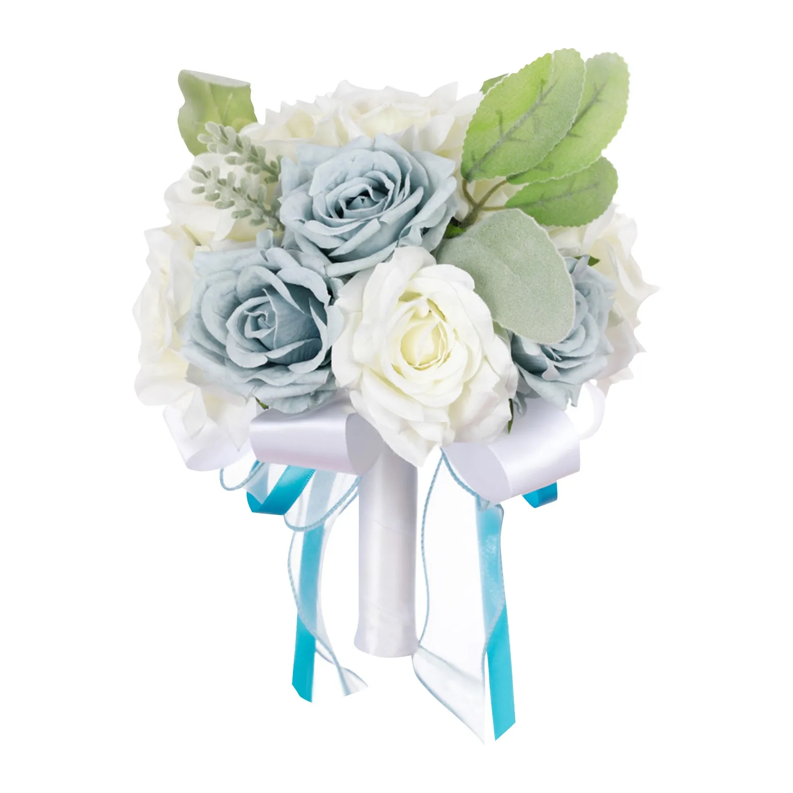 Wedding Bride Holding Flowers Silk Flower Artificial Flowers Wedding Service Bridal Bouquet Bridesmaid Bouquet